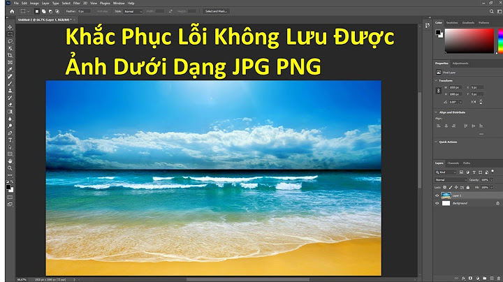 Hướng dẫn lưu file đã chỉnh sửa trong photoshop cs6