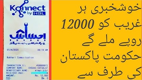How To Get 12000 Free From Ahsas Imdad Program Step By Step