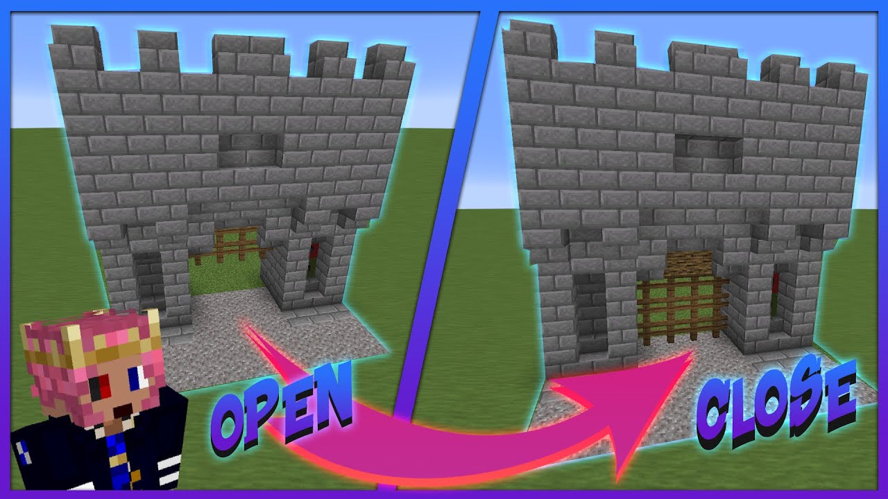 [TUTO]CASTLE GATE (porte chateau redstone simple) - MINECRAFT 1.20