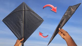 New Foldable paper kite | How to make Foldable kite | Easy paper kite | flying homemade kite