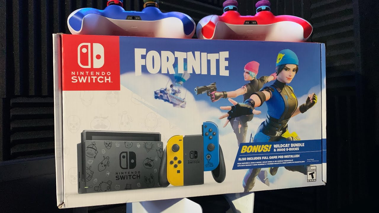 Nintendo Switch Fortnite Console 2 Unboxing [Special Edition] Wildcat Bundle  