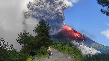 TERRIFYING MOMENTS IN THE CITY! Mount Merapi Erupts, Indonesia on 11 March 2023 |volcano merapi 2023