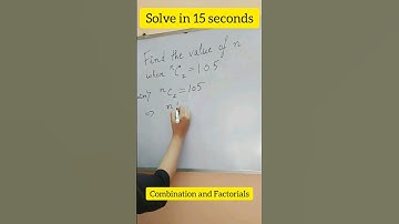Find n 🙂 #maths #factorial #combination #permutationandcombination #equation #solve #shorts #short