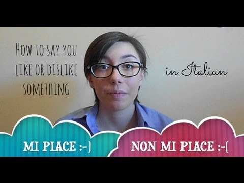 Learn Italian: Like Or Dislike (Lesson 11 - Beginner)