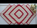 Tapetes de croche | Tapete losango | Tutorial crochet