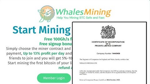 Whales Mining - Get Bitcoin for free | Help you mining Bitcoin Safe and Fast