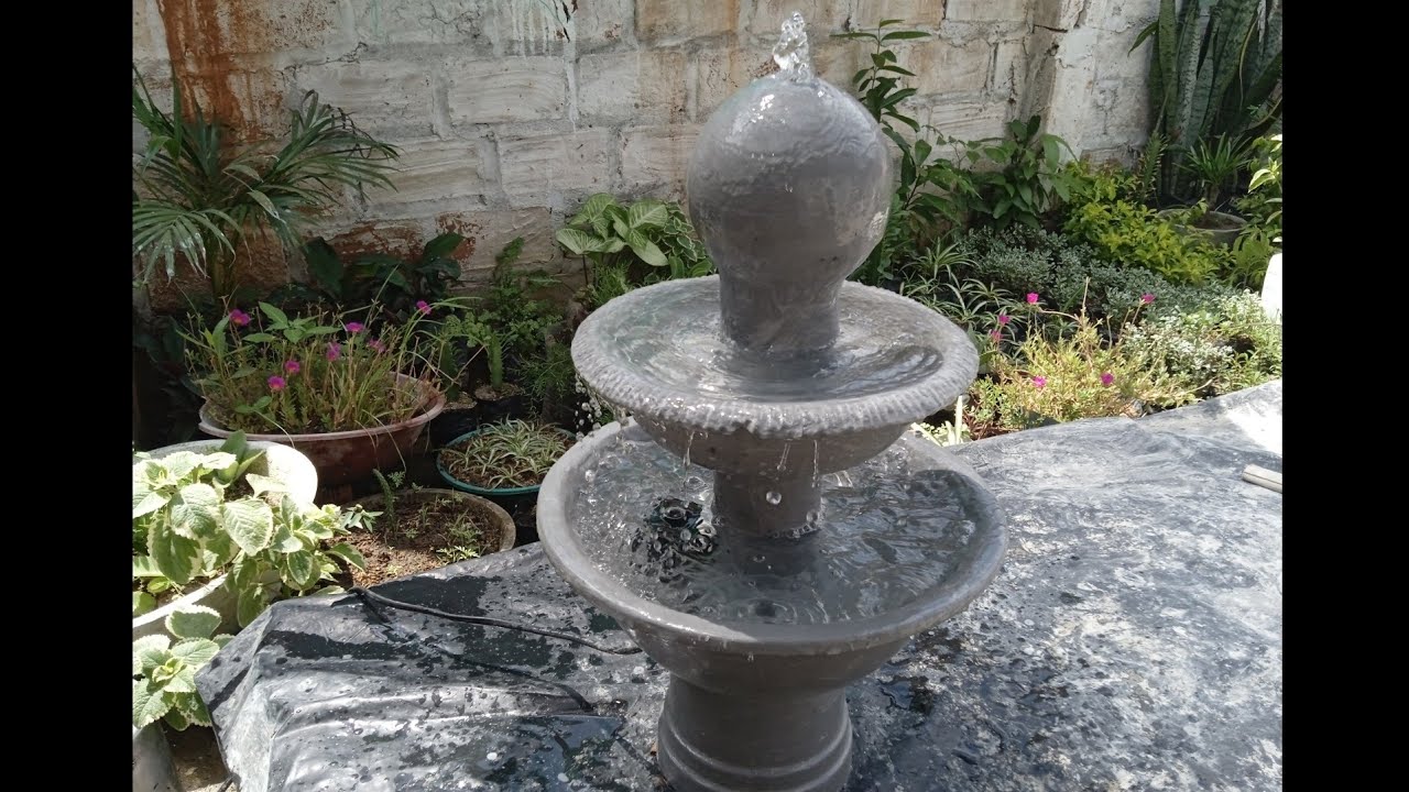 cómo hacer una fuente de cemento muy fácil