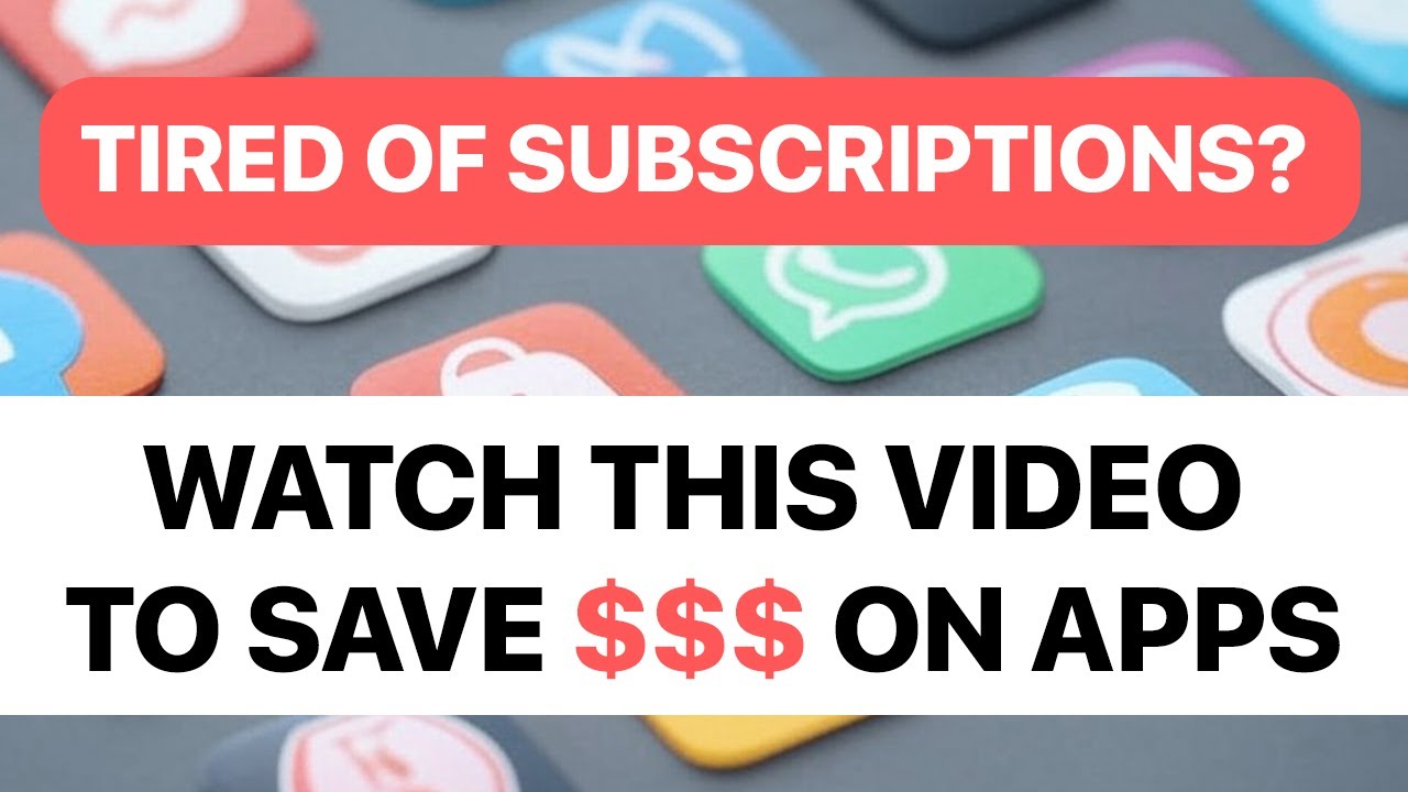 Save Money - Avoid Subscriptions