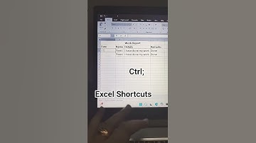 Date through shortcut key#shortvideo #exceltips #data #dataanalytics #excel #exceltutorial