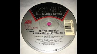 Jenny Burton – Remember What You Like [long version]