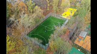 Минифутбольная площадка 660 м2. Газон DiaSport ProfiFootball M60. г. Москва ул. Вешняковская 41А