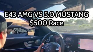 E43 AMG VS 5.0 MUSTANG // $500 Race Resimi