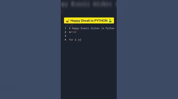 Happy Diwali in Python 🐍 | #shorts #python