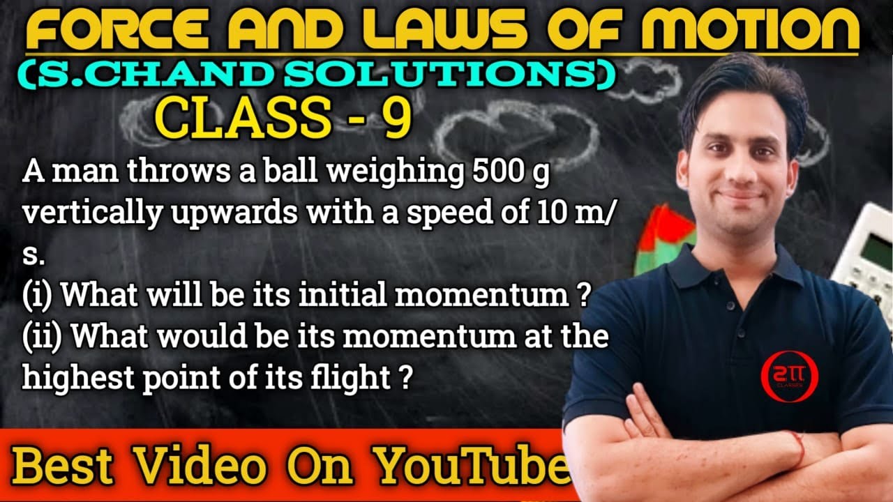 A man throws a ball weighing 500 g vertically upwards with a speed of