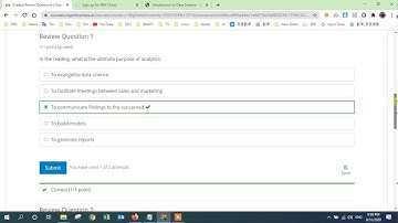 IBM Data Science | Module 3 -  Quiz Answers