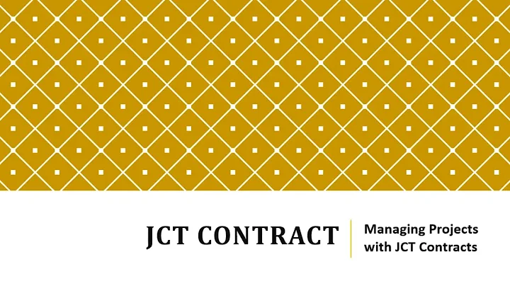 JCT Contract
