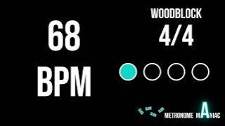 Download lagu Metronome 68 BPM 4/4 - Woodblock