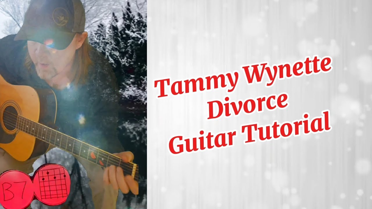 Divorce Tammy guitar tutorial YouTube