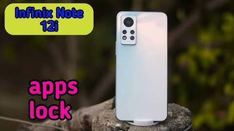How To Set App Lock In Infinix Note 12i,How To Enable Apps Lock In Infinix Note 12i,