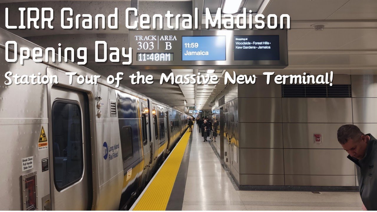 Opening Day at LIRR Grand Central Madison Station with a quick station