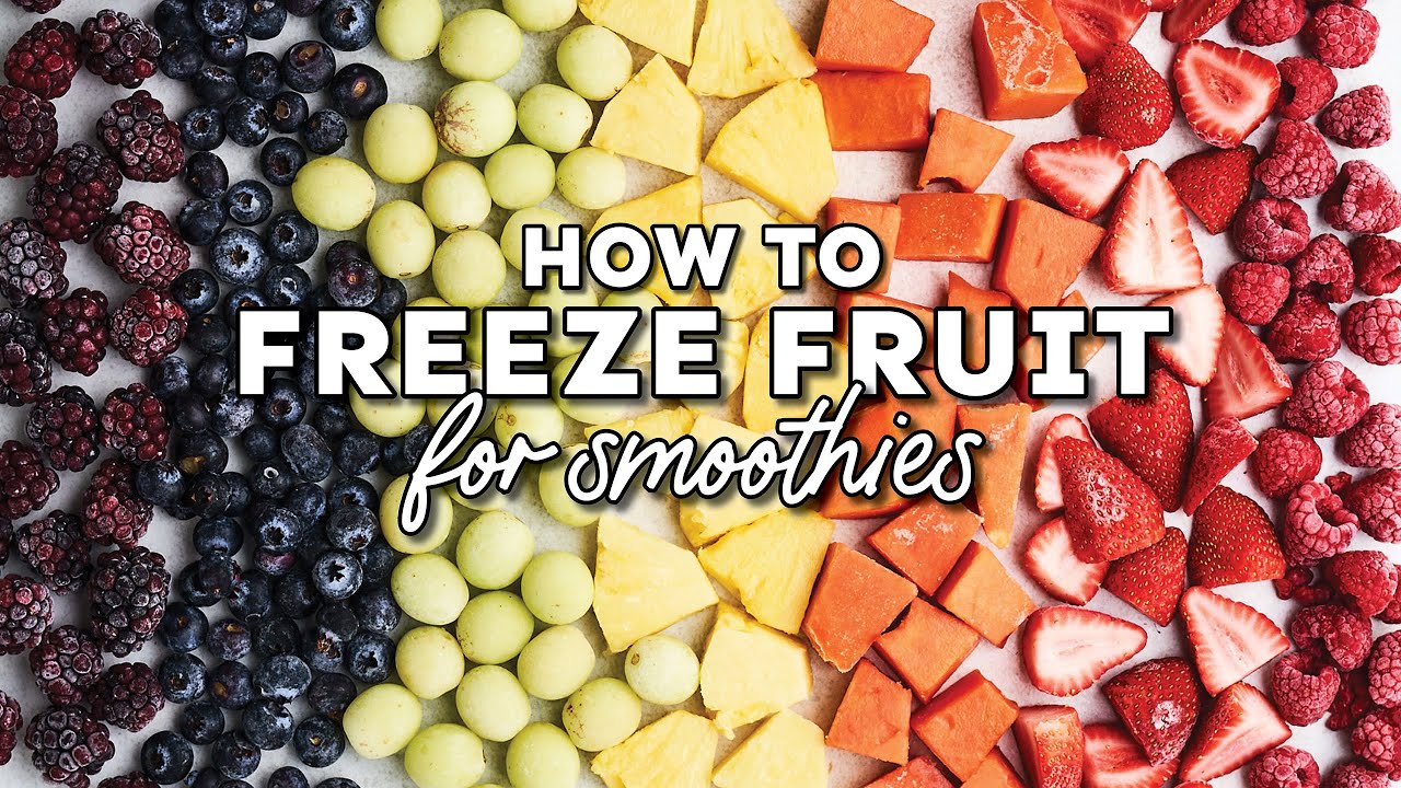 How To Freeze Fruit For Smoothies - YouTube