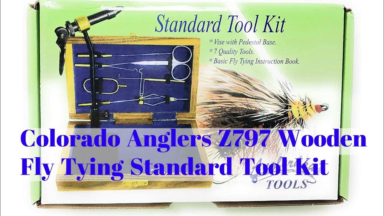 Colorado Anglers Z797 Wooden Fly Tying Standard Tool Kit 