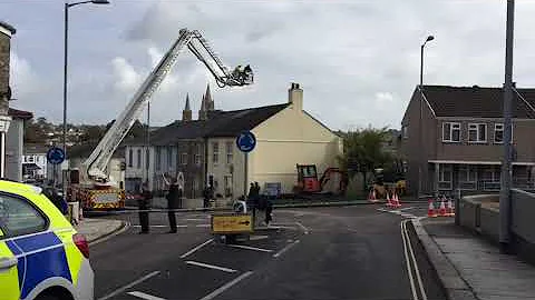 Cherry picker sent up in Truro rooftop stand-off
