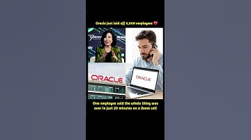 💥Oracle Fires 3,000 in Just 20 Minutes Over Zoom Call 📞🔥 #oracle #fire #layoffs #shorts #viral