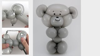 Как сделать медвежонка из одного шара для моделирования ШДМ 260