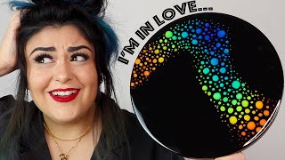 AMAZING MOOD RING Effect DOT ART! Color Changing Liquid Crystal Paint