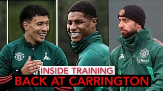Martinez,Fernandes,Rashford,Maguire,Shaw | Return To Man United Training Ahead of Arsenal