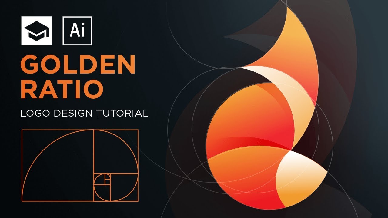 How To Design A Logo With Golden Ratio 3 Adobe Illustrator Tutorial Youtube