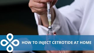 Cetrotide Injection Demonstration (Home IVF Injections)