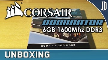 CORSAIR DOMINATOR 1600Mhz 6GB DDR3 RAM Unboxing