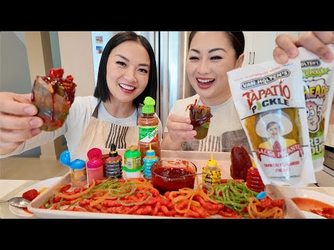 SISTER TRYING CHAMOY PICKLES | SASVlogs