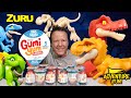 9 zuru dino squad gumi yum surprise super rare jurassic trex skeleton adventure fun toy review