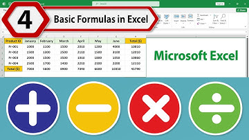 Addition Subtraction Multiplication and Division in Excel (+ - × ÷) #excel #excelbasic #exceltips 