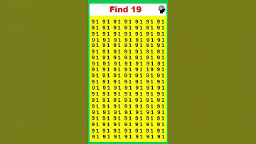 Find The Odd Numbers| Find 19 #shorts #quiz #maths #riddles #puzzle