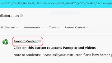 How to configure Panopto to your Blackboard course