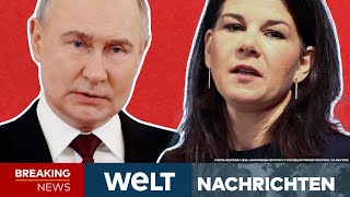 UKRAINE-KRIEG: "Putin will das Land zerstören!" Klare Ansage von Baerbock in Kiew | WELT Livestream