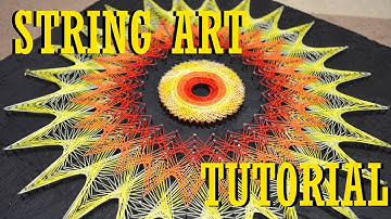 HOW TO MAKE STRING ART | TUTORIAL | timelapse | как делать стринг арт картины