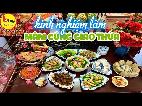 Video Hướng dẫn chuẩn bị mâm cơm cúng giao thừa 3 miền chuẩn... - youtube