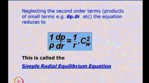 Mod-01 Lec-07 Three Dimensional Flow Analysis : Radial Equilibrium Concept