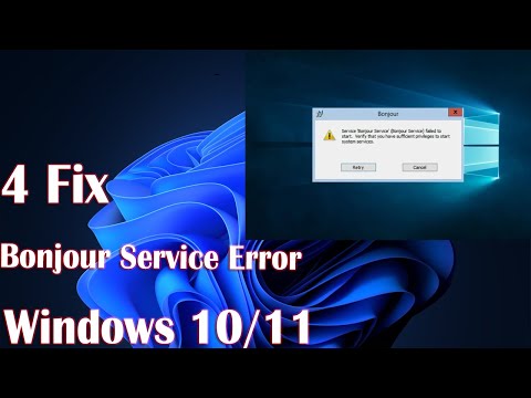 4 Fix Bonjour Service Error in Windows 10/11
