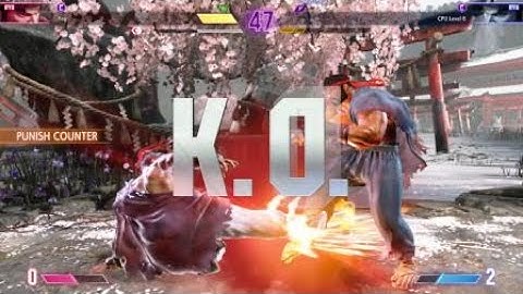 Street Fighter 6 Demo Ryu cpu lvl 8 comeback
