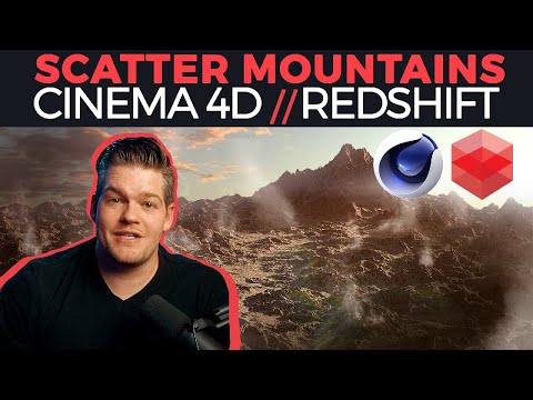 Scattering Mountains : Cinema 4D // Redshift Tutorial