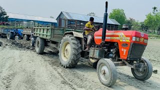 Sonalika Di-35 Rx tractor stuck in Mud pulling sonalika tractor | Tractor stunt video | Tractor