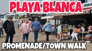 PLAYA BLANCA, LANZAROTE - WHITE BEACH PROMENADE/TOWN WALK