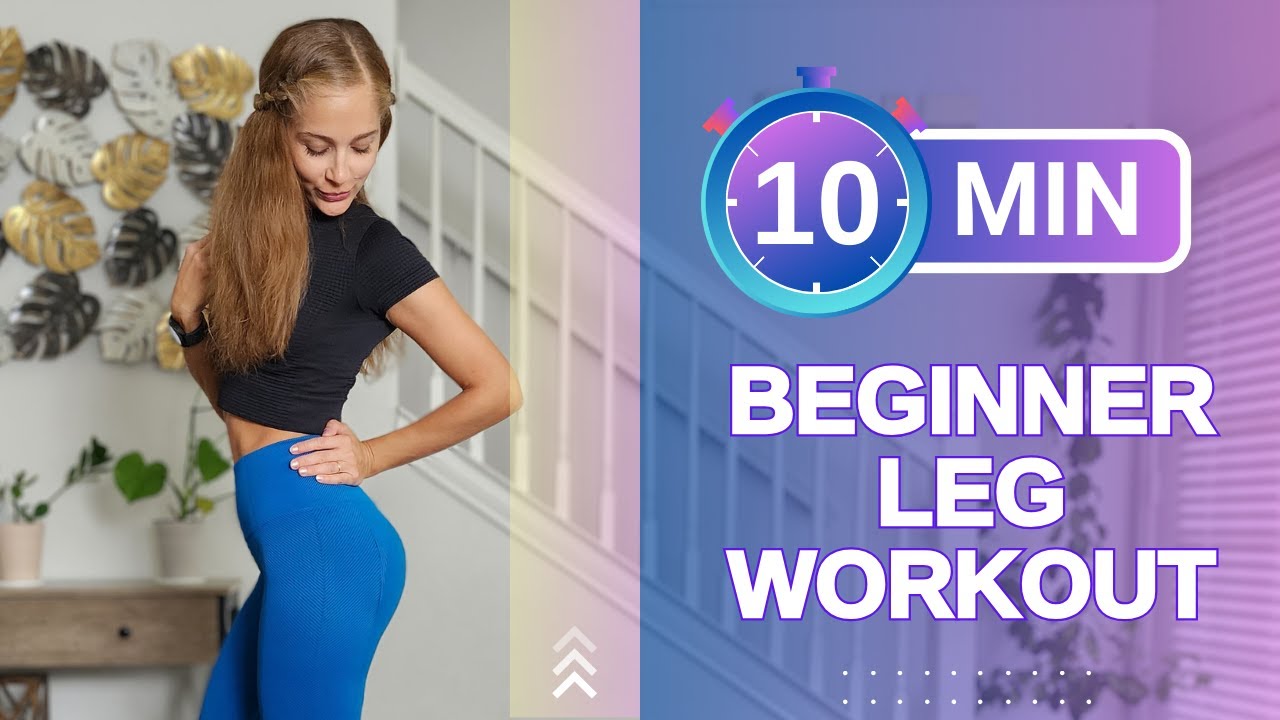 10 MIN BEGINNER LEG WORKOUT (Booty & Thighs) // No Equipment - YouTube