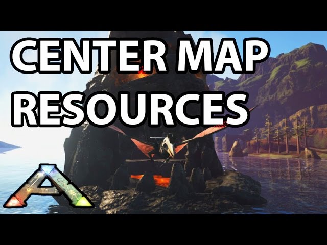 Resource Locations Oil Silica Pearls Obsidian On Center Map Ark Survival Evolved Youtube